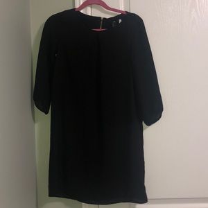 Black 3/4 length sleeve dress